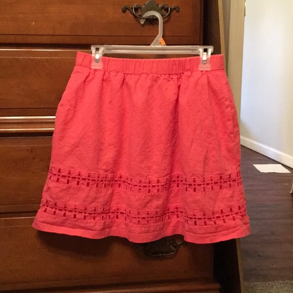Crown & Ivy hot coral skirt - 6 - Picture 7 of 8